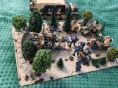 1:35 Diorama 1:35 Tanku modeliu Vermachtas