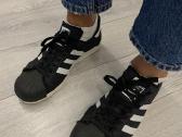 Juodi adidas "Superstar" laisvalaikio sportbačiai - nuotraukos Nr. 3