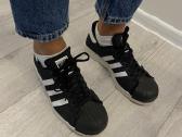 Juodi adidas "Superstar" laisvalaikio sportbačiai - nuotraukos Nr. 4