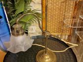 Vintažinė Art Nouveau žalvarinė stalo lempa - nuotraukos Nr. 11