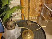 Vintažinė Art Nouveau žalvarinė stalo lempa - nuotraukos Nr. 14