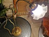 Vintažinė Art Nouveau žalvarinė stalo lempa - nuotraukos Nr. 27