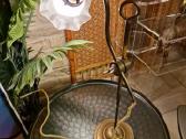 Vintažinė Art Nouveau žalvarinė stalo lempa - nuotraukos Nr. 29