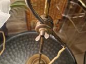 Vintažinė Art Nouveau žalvarinė stalo lempa - nuotraukos Nr. 34