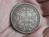 Prancūzija 5 frankai 1849 sidabras