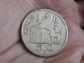 Belgija 50 frankų 1950 sidabras