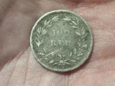 Portugalija 100 reis 1859 sidabras