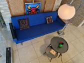 Vintažinė mid century modern sofa lova - nuotraukos Nr. 31