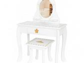 Princesės makiažo staliukas veidrodžiu mergaitėms - nuotraukos Nr. 6