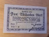 Vokietija 1923 5.000.000.000 markiu (notgeldas)