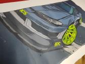 Drift race oversized pelės kilimėlis / mousepad - nuotraukos Nr. 2