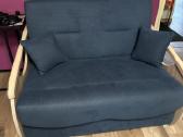 Sofa-lova mėlyna, 117 x 104 cm x 84 - nuotraukos Nr. 2