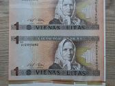 1994 metų dviguba Žemaitė 1 litas Unc