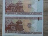1994 metų dviguba Žemaitė 1 litas Unc - nuotraukos Nr. 2