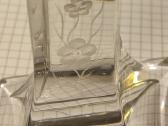 Vintažinė storo stiklo skandinavišką zvakide - nuotraukos Nr. 2