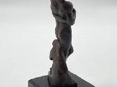 Bronzinė statula "Vyras su bezdžione" - nuotraukos Nr. 8