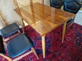 Vintažinis mid century riešutmedžio stalas - nuotraukos Nr. 22