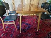 Vintažinis mid century riešutmedžio stalas - nuotraukos Nr. 31