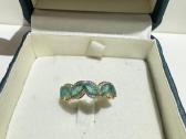 2,14ct žiedas su deimantais ir smaragdais - nuotraukos Nr. 5