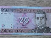 2007 metų 20 litų žemokas nr.ir gražus sr.skaičius