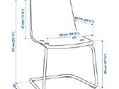 Permatoma/chromuota kėdė, Ikea - nuotraukos Nr. 4