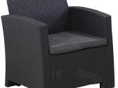 Rotango sodo fotelis 68 cm, pilkas - nuotraukos Nr. 4
