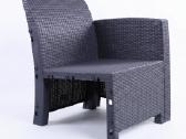 Rotango sodo fotelis 68 cm, pilkas - nuotraukos Nr. 7