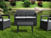 Rotango baldų komplektas: sofa, 2 foteliai, stalas - nuotraukos Nr. 2