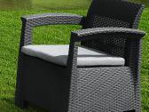 Rotango baldų komplektas: sofa, 2 foteliai, stalas - nuotraukos Nr. 3
