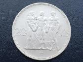 20 kronų 1933m. Čekoslovakija sidabras 700 - nuotraukos Nr. 2