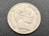 1 krona 1892m. Danija sidabras 800 - nuotraukos Nr. 2