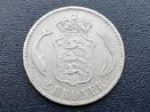 2 kronos 1875m. Danija sidabras 800