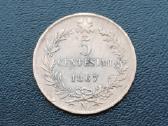 5 čentisimai 1867m. Italija