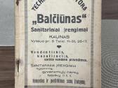 Statybos vadovėlis. Sanitariniai įrengimai 1930