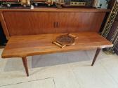 Vintažinis mid century tikmedžio kavos staliukas - nuotraukos Nr. 25
