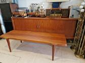 Vintažinis mid century tikmedžio kavos staliukas - nuotraukos Nr. 26
