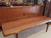 Vintažinis mid century tikmedžio kavos staliukas - nuotraukos Nr. 27