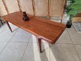 Vintažinis mid century tikmedžio kavos staliukas - nuotraukos Nr. 35