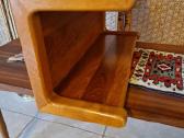 Vintažinė mid century tikmedžio masyvo lentyna - nuotraukos Nr. 23
