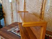 Vintažinė mid century tikmedžio masyvo lentyna - nuotraukos Nr. 31