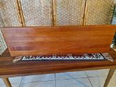 Vintažinė mid century tikmedžio masyvo lentyna - nuotraukos Nr. 8