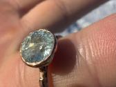 Auksinis žiedas akvamarinas makeitlouderjewellery