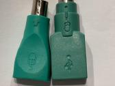 Microsoft Ps/2 į Usb adapteriai pelėms (2 vnt.)