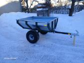 Sodo mini traktoriukui priekaba keturračiui