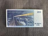 200 litų banknotas 1997 m. - nuotraukos Nr. 2