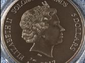 Moneta Solomon isl. 2017m. 5 dollars, sidabras - nuotraukos Nr. 2