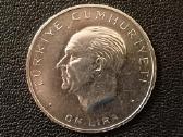 10 lirų 1960m. Turkija 15g. sidabras 835 - nuotraukos Nr. 2
