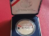 1 doleris 1991m. JAV sidabras 900 unc - nuotraukos Nr. 2