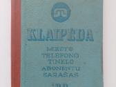 Klaipėdos m. telefono tinklo abonentų sąrašas 1989
