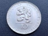 10 kronų 1968m. Čekoslovakija sidabras - nuotraukos Nr. 2